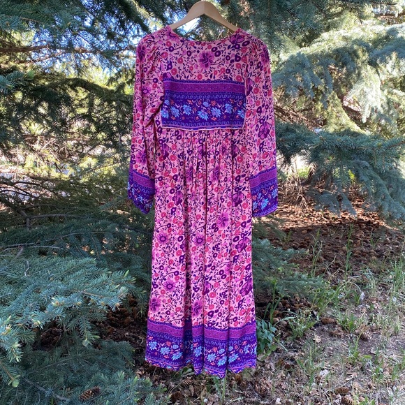 Spell Imitation Folktown Boho Gown in Blossom - Picture 14 of 16
